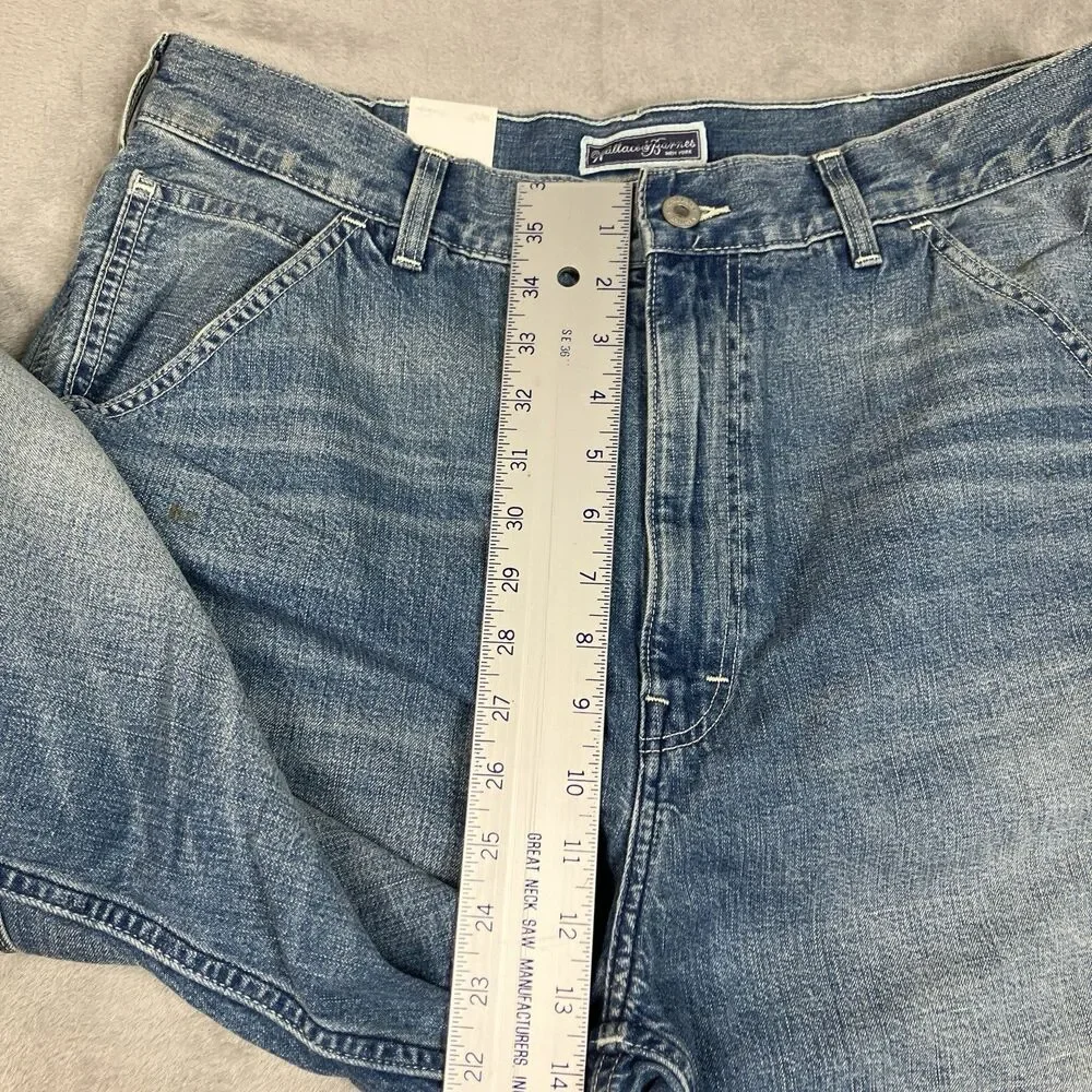 J.Crew Wallace & Barnes Carpenter Jeans Men 33 Japanese Denim Workwear Utility